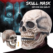 Totenkopf Maske Schädel Maske Halloween 3D Skull Mask Realistischer Latexhelm