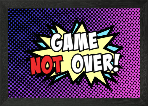 Comic game not - game, gerahmtes