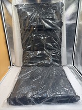 5x gardisun Gartenstuhlauflagen Hochlehner mit Kopfteil I Extra Dick Anthrazit