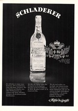 3w23468/ Alte Reklame aus 1968 – SCHLADERER Himbeergeist – Kultur des Genusses