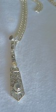 Halskette Collier Art Deco Silber 935 und 925