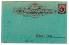Stadtpost DRESDEN  2Pf rot auf