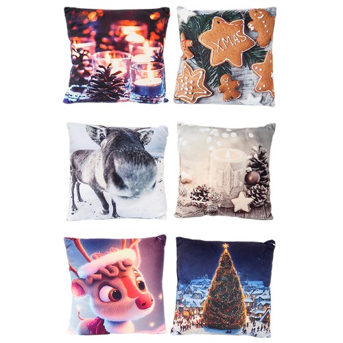 6er filz weihnachtskissen deko - weihnachtskissen,
