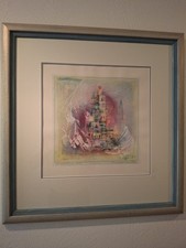 Gemälde von Ernst-Peter Rade / " vor der Sonne "  aus dem Jahr  X/91  