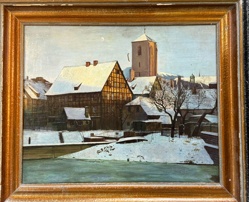 ölgemälde winterbild - ÖlgemÄlde, ,