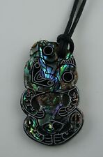 Paua Muschel Anhänger Hei Tiki Kette