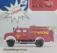 Preiser 644 Magirus Circus Krone Feuerwehr LKW Modell 1:87 H0 OVP