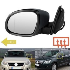 Spiegel links für VW Tiguan 5N 2007-18 Außenspiegel Elektrisch + Glas beheizbar