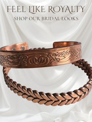 Kupfer magnet armband - kupfer,