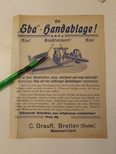 Original Prospekt Pflug eBay Grauff Bretten Bauer Agrar N2