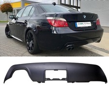 Heckdiffusor Schwarz passt für BMW E60 E61 M Paket mit Anhängerkupplung Diffusor