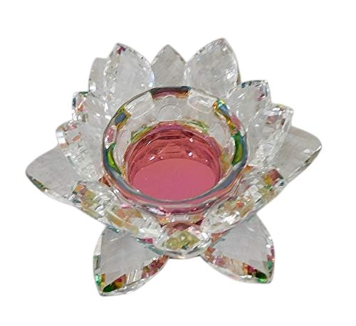 Teelichthalter glas seerose - teelichthalter,