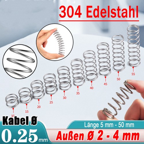Druckfeder 25mm - druckfeder, 0,25mm