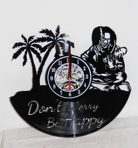 Schallplatten wanduhr venyl - schallplatten,