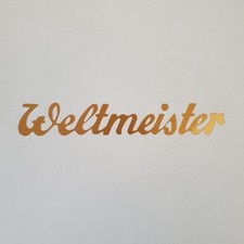 Aufkleber * BAUER Weltmeister
