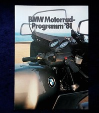 BMW Motorrad Programm 1981 R 45 /65, R 80 GS,  R 100 CS, R 100 RS / RT Prospekt