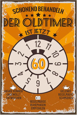 Retro Blechschild Schild 60