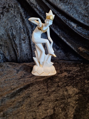 Art deco porzellanfigur - art,