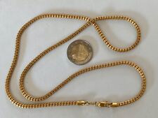Massive Halskette,  916er Gold gestempelt,  22 Karat, 32 Gramm, 67 cm lang, 4 mm