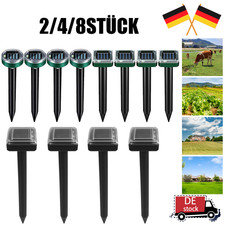 2/4/8pc Solar Maulwurfschreck Wühlmausschreck Maulwurf Maulwurffalle Abwehr Maus
