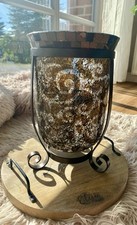 Partylite Amaretto Windlichtglas Teelichthalter Groß