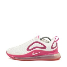 Nike Damen Air Max 720 Schuhe Weiß/Pink Textil Low-Top Sohle Sneaker EU 41