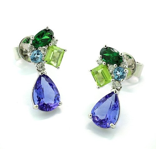 Tansanit edelstein brillant - tansanit,