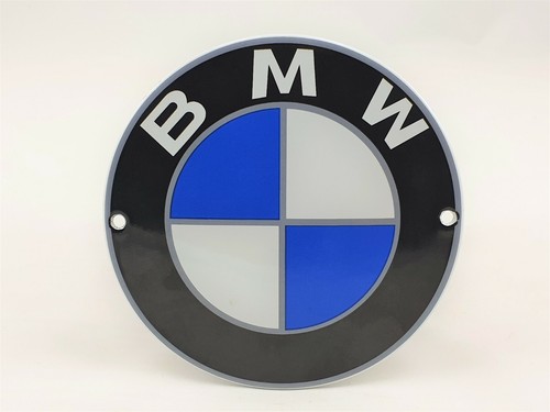 Emaille schild bmw ø12cm - schild,