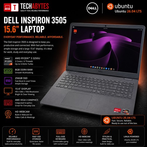 Dell inspiron 3505 - inspiron, 15,6"