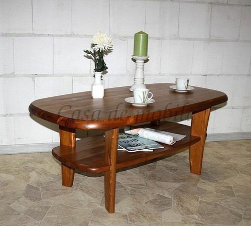 Massivholz couchtisch 130x76 - massivholz,