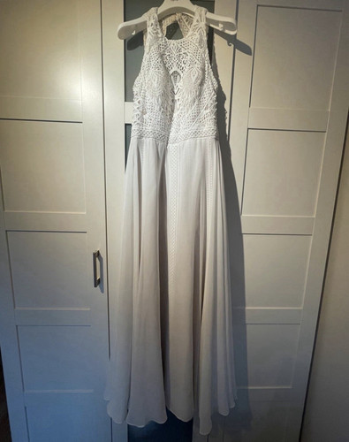 Brautkleid weiß linie - brautkleid,