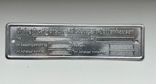 Typenschild Porsche 911 --