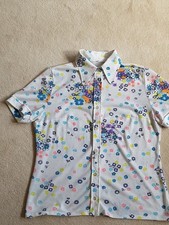 Schöne Vintage Bluse  aus den 70/ 80 er Jahren in bunt in Ca Gr. 36 gebraucht