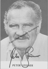 Autogrammkarte Peter Steiner Steiner, Peter :