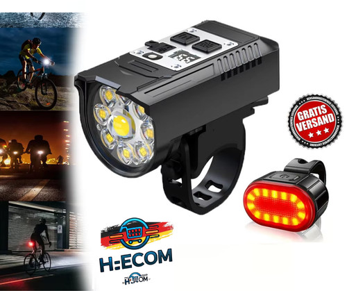 Led fahrradlicht set usb - set,