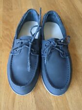 Segelschuhe TRIBORD, blau, Leder Gr. 40