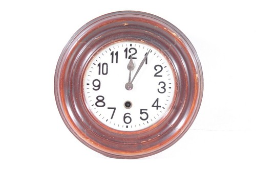 Alte wanduhr uhr holz - holz, gehäuse