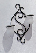 partylite Wand Kerzen Halter Votivkerzen Teelichter  Metall 2 Gläser Lichter 