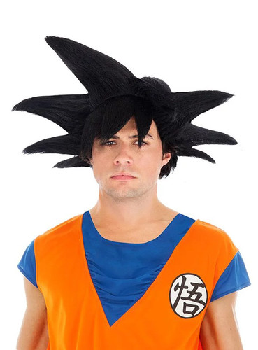 Son goku perücke schwarz - son-goku,