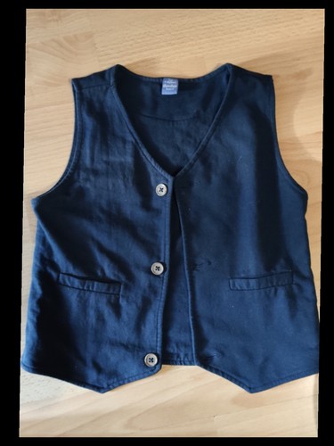 Jungen weste gilet blau anzug - blau,