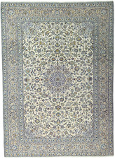 Perserteppich Kashan Kork 394 x 290 cm Orientteppich Top Zustand - Beige