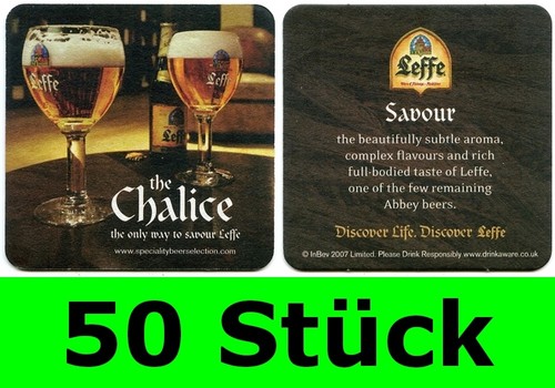 Stück bierdeckel leffe - 50,