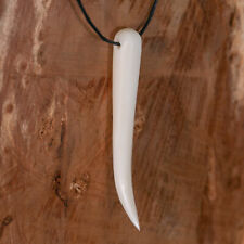 Anhänger Knochen Reißzahn Stoßzahn Halsschmuck Kettenanhänger Keilerzahn Zahn