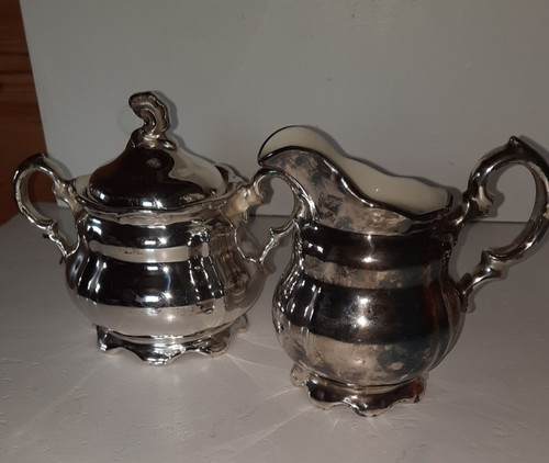 Art deco wmf silberporzellan - art,
