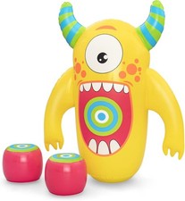 Aufblasbarer Schlagsack Kinder Boxfigur mit Boxhandschuhen Monster 99x51x120 cm