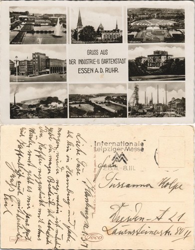 Ansichtskarte essen mb - (ruhr),