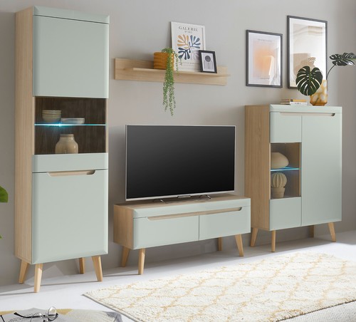 Wohnwand schrankwand anbauwand - wohnwand,