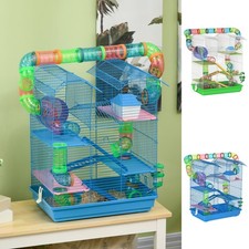 PawHut 5 Etagen Hamsterkäfig Tier Reisetrage Lebensraum