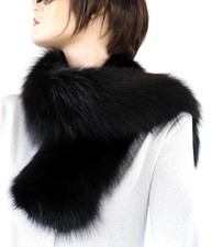 Pelz Schal Blaufuchs Samt Nerz