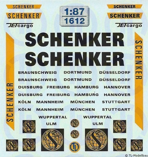 1612 decals schenker - 1612,